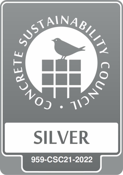 CSC-Nachhaltigkeitszertifikat Silber Kieswerk