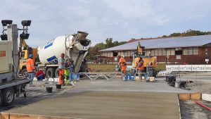 LZR-Sonderbeton für Verkehrskreisel in Kitzingen